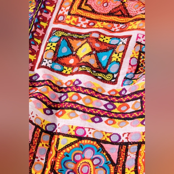 Hobo Beach Yoga Boho Chic Shoulder Bag - Handblock Paisley & Floral Printed - Picture 8 of 9